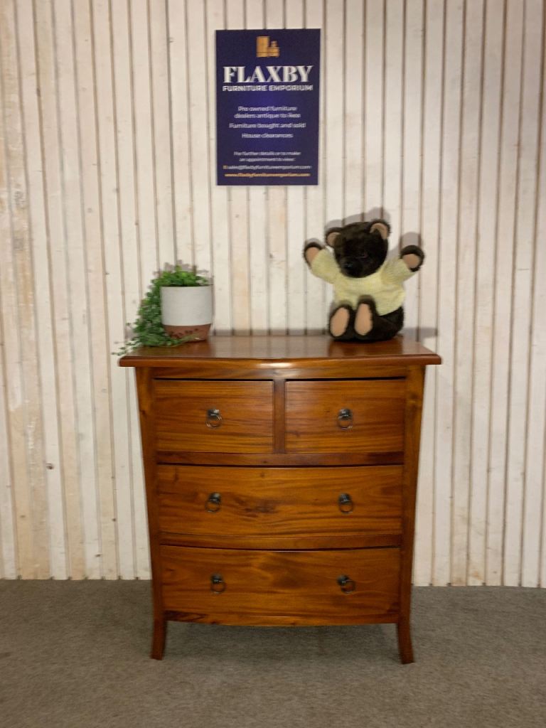 Ancient Mariner Solid Wood 2 Over 2 Bow Front Chest of Drawers – Vintage