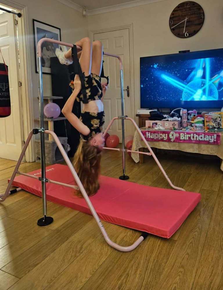 Gymnastics bar and Mat