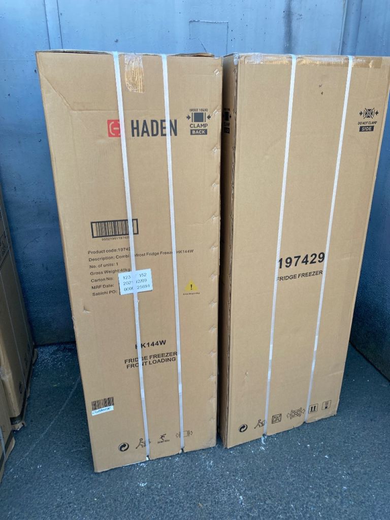 Fridge freezer in white new boxed