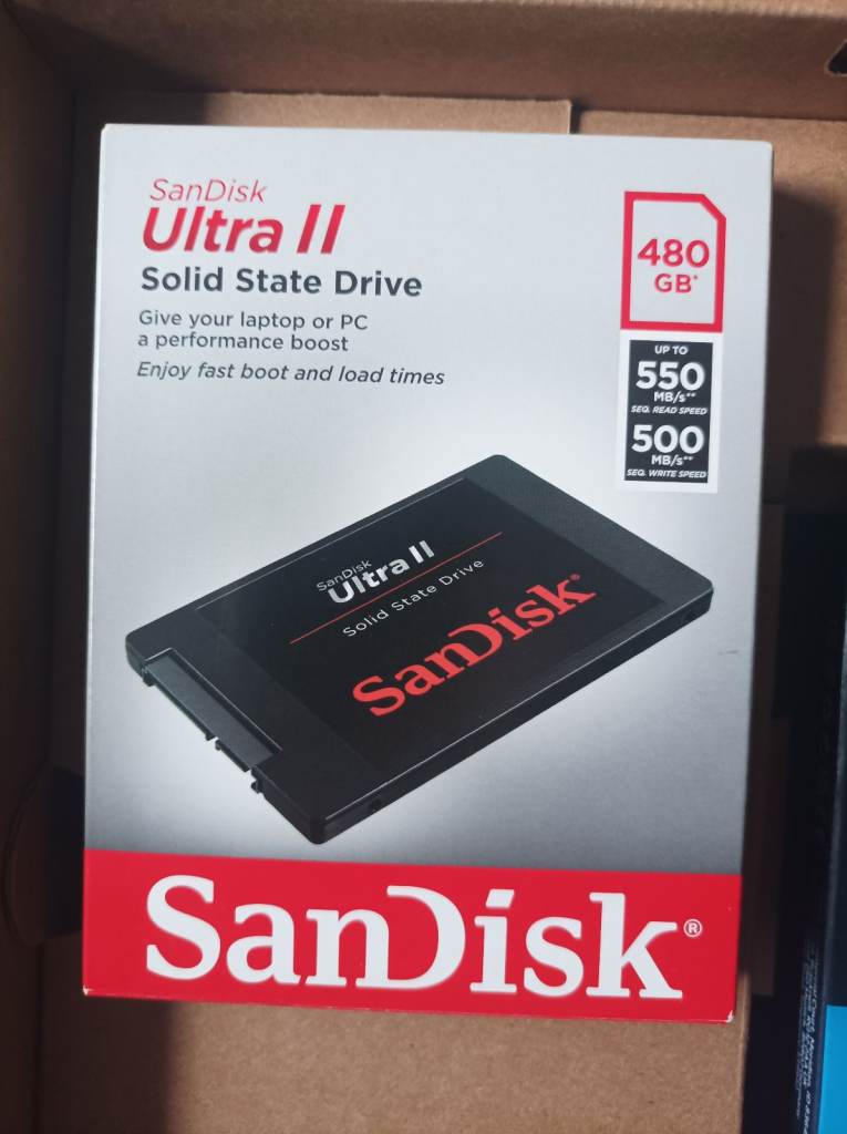New in box Sandisk Ultra II 480GB Internal (Crucial BX500 now sold)
