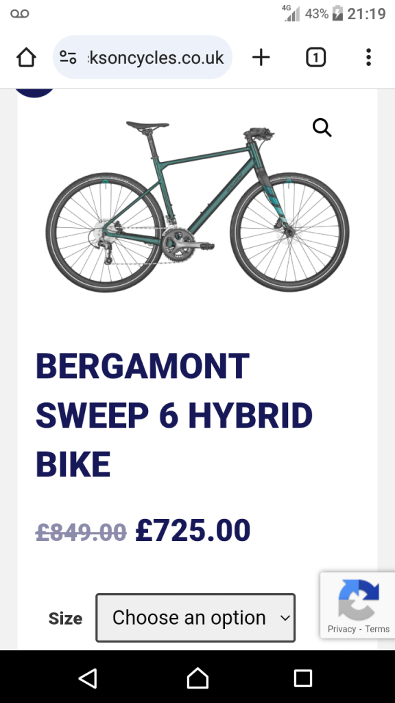 Bergamont sweep 6 mountain bike 