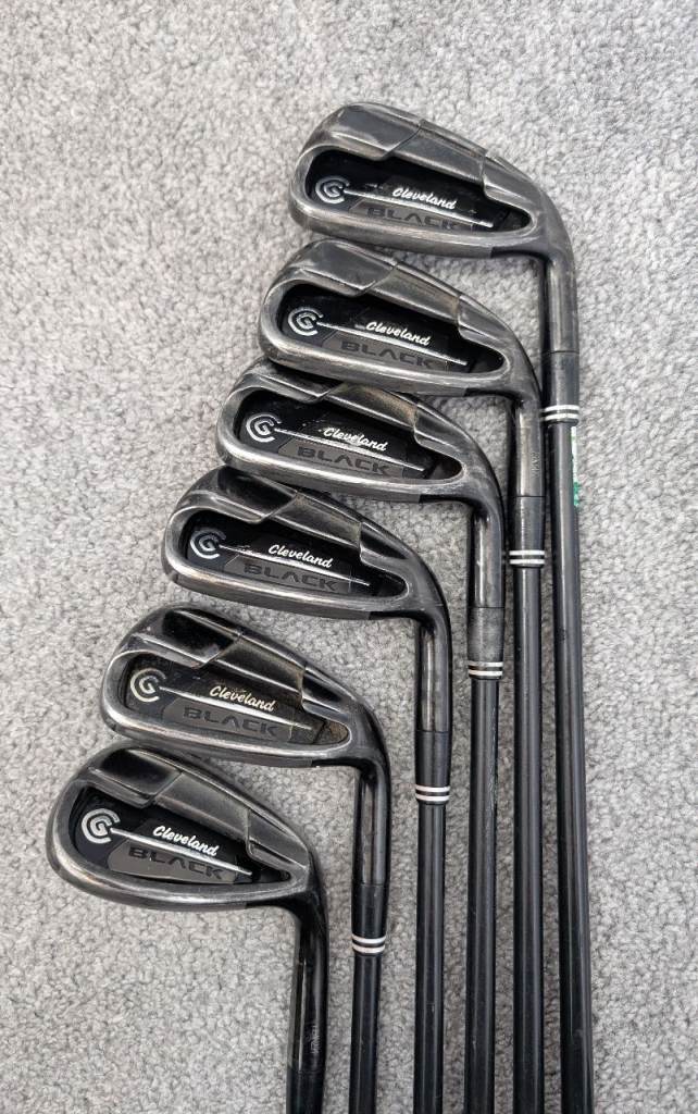 Cleveland CG8 Black Pearl Irons 6-PW +GW Yazaki Senior Graphite Shafts NEW GRIPS
