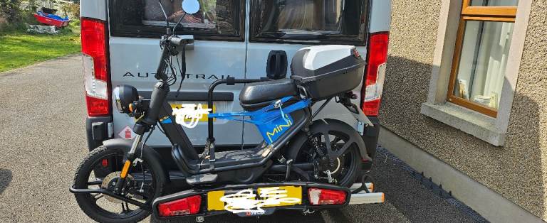 Motorcross/Moped bike towbar rack