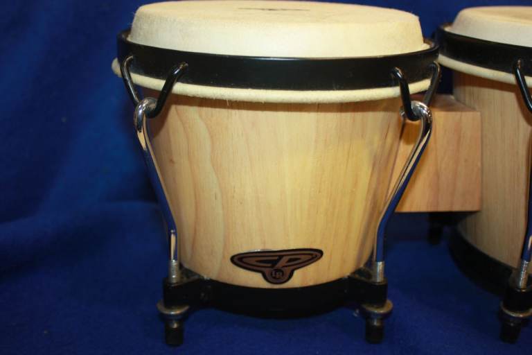 CP (Cosmic Percussion by LP) Bongos Natural Varnished 6in + 7in + Carry Bag ~ £40 ono