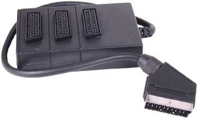 3 Way Scart Box to Scart Plug