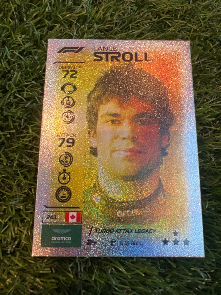 Lance Stroll F1 Turbo Attax Legacy Card – As Good As New