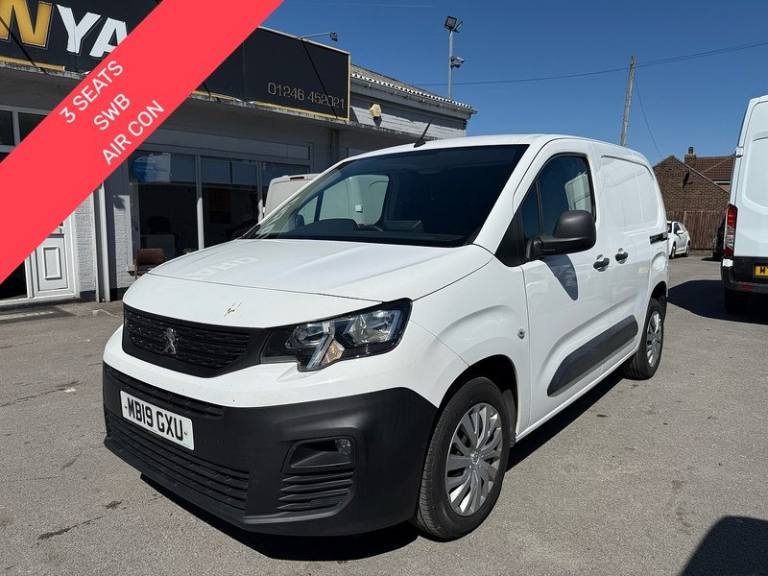 2019 Peugeot Partner 1.5 BlueHDi 1000 Professional 3 SEAT SWB AIR CON Van 5dr Diesel Manual SWB  ...