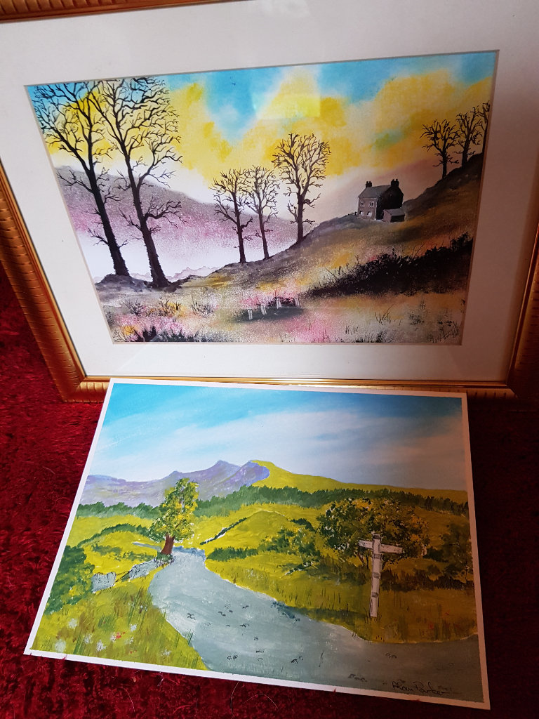 ⭐️Pictures⭐2⭐Vintage Signed Alan Parker Watercolours. Collection Only