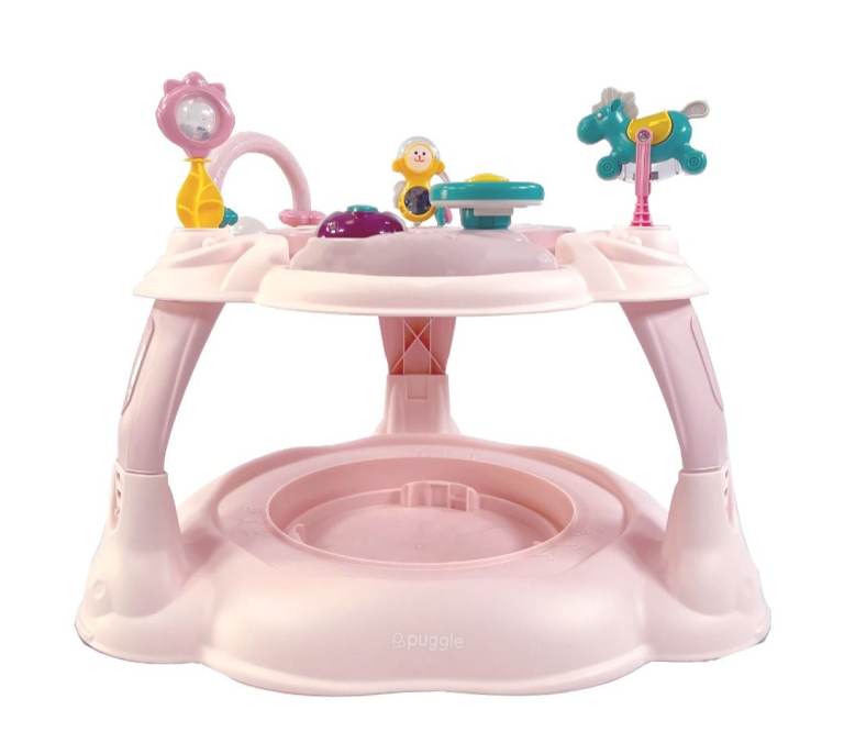 Puggle 3-in-1 Baby Entertainer - Pink, New