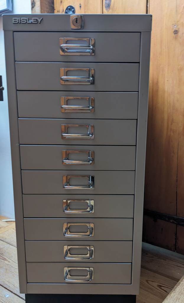Metal filing cabinet. Bisley 