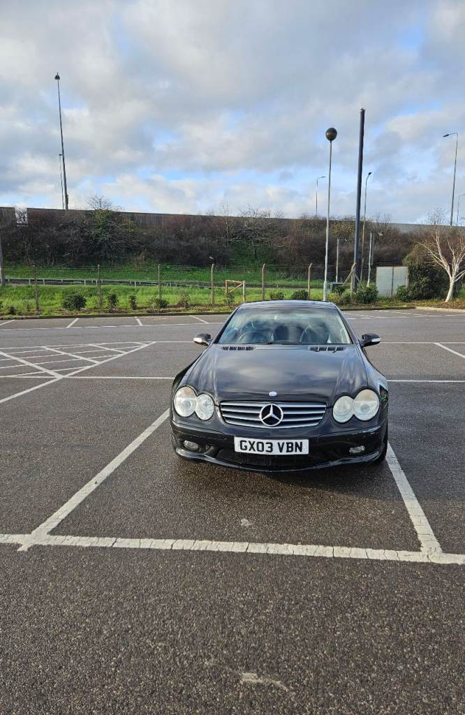 Mercedes-Benz, SL SERIES, Black Convertible, 2003, Semi-Auto, 3724 (cc), 2 doors