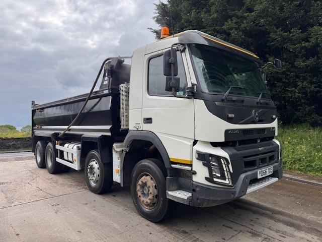 2016 66 Volvo FMX 420 E6 8x4 Thompsons steel tipper sheet weigher air tail-cate