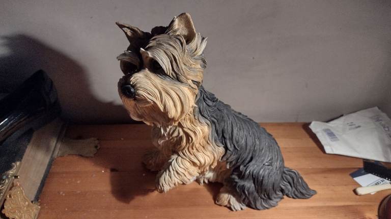 Yorkshire Terrier Dog Figurine Ornament – Good Condition