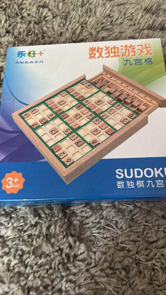 Sudoku Wooden Board Game – New and Unused