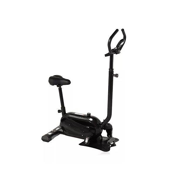 Brand New FitQuest 2 in 1 Elliptical Stepper & Exercise Bike .Black
