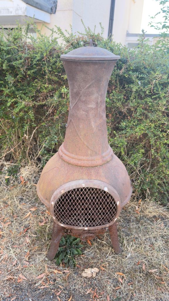 Metal Chiminea - Ready for Garden Use