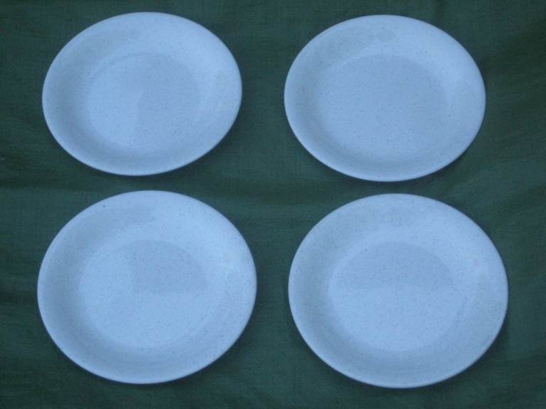 Four John Tams Patterned 19 cm Wide Dessert Plates: 4 for £5.00