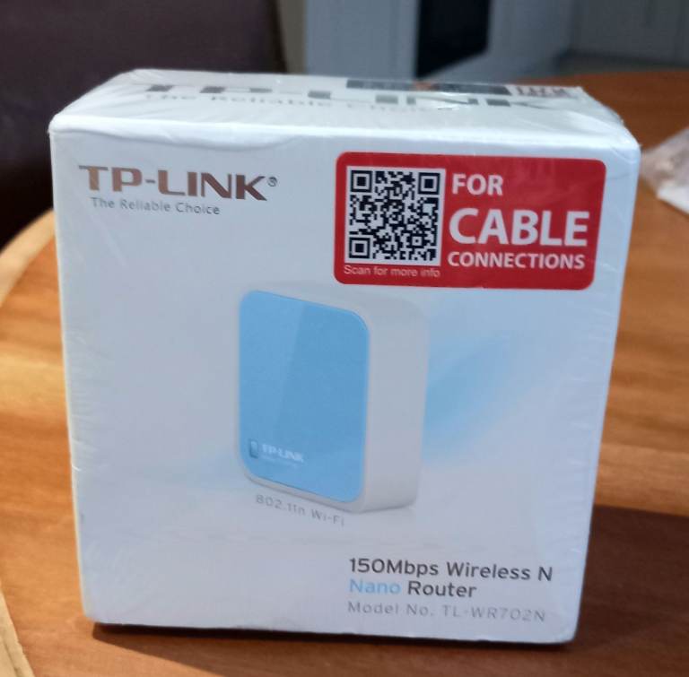 Boxed* TP-Link TL-WR702N 150Mbps Wireless N Nano Router. 
