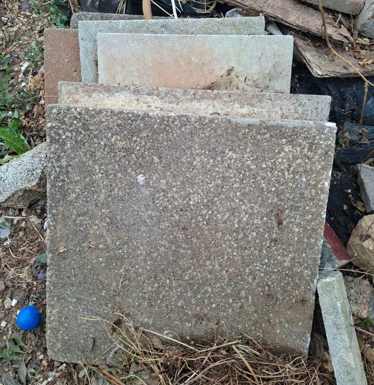 Garden slabs 