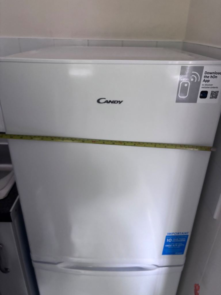 Candy White Freestanding Fridge Freezer with Bottom Freezer