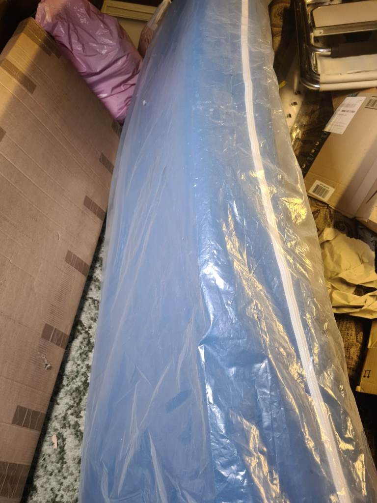 Single memory foam mattress with waterproof cover