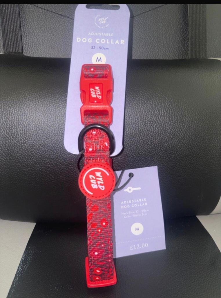 Dog Collar - Medium Red 