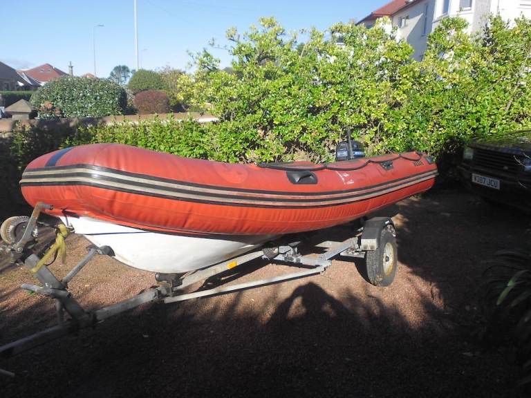 4m Valiant RIB with 7.5hp Mercury outboard