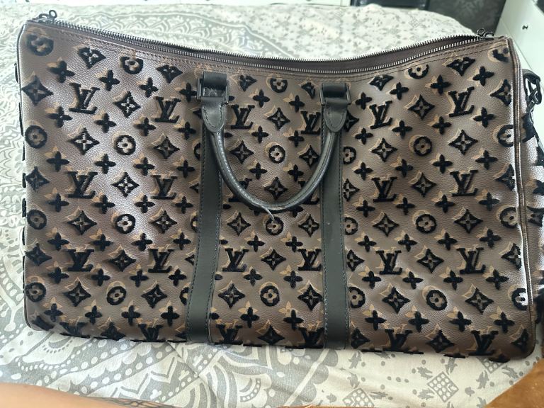 image for RARE AUTH Triangle Louis Vuitton Holdall Bag  / handbag