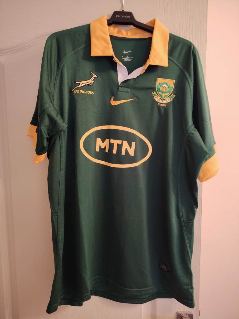 image for Springboks South Africa Rugby Union Shirt - Mens XL (More like L)