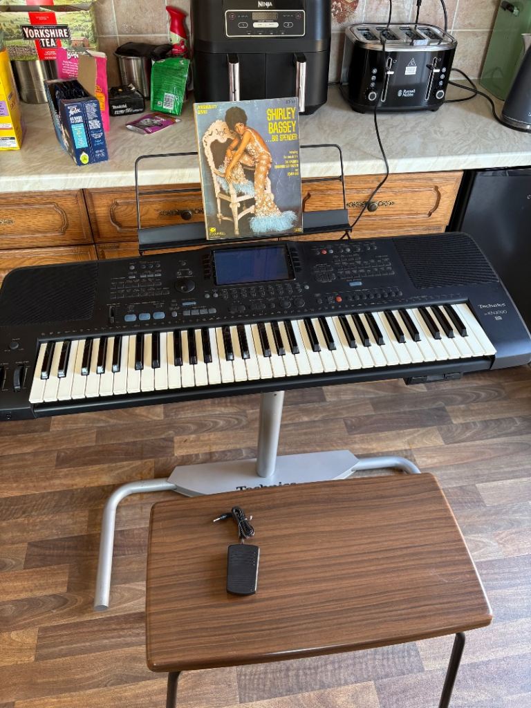 Technics sx- 3000 Electronic Keyboard with Stand and Power Supply