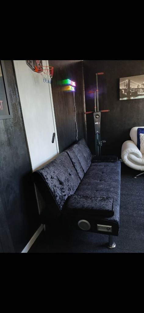 As new cinema double sofa bed