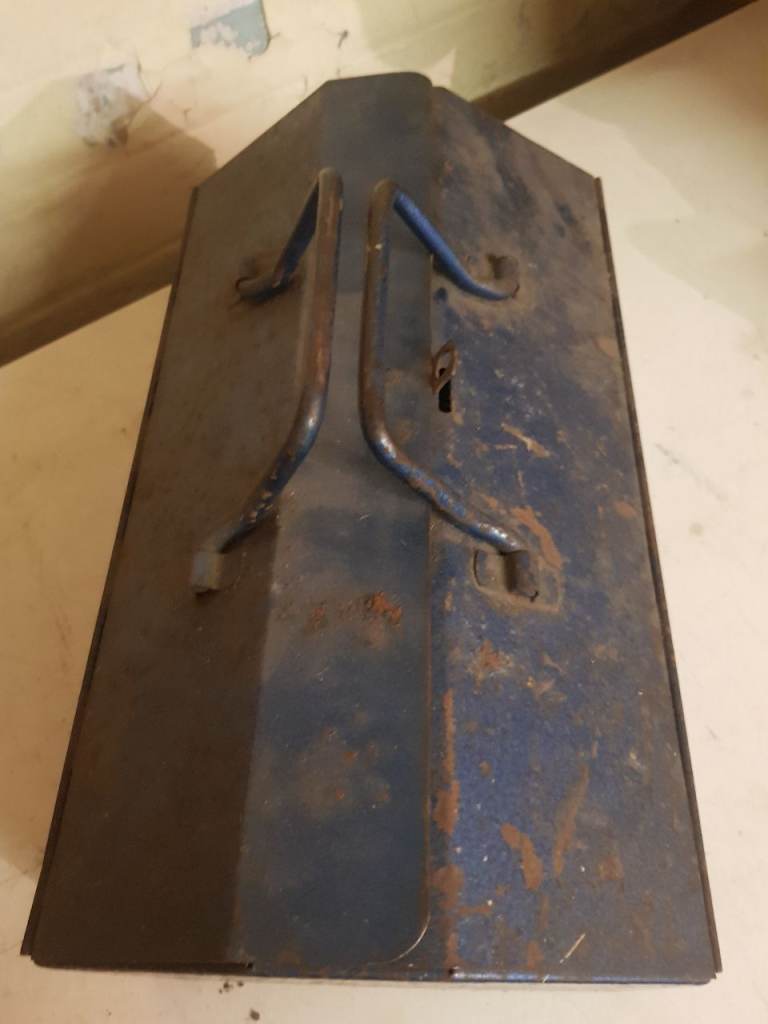 Vintage Metal Tool Box 