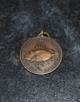  VINTAGE 1954 Mackerel BIGGEST FISH SEA FISHING AWARD MEDAL BRONZE BADGE
