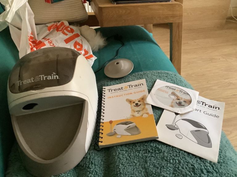 Automatic dog treat and trainer