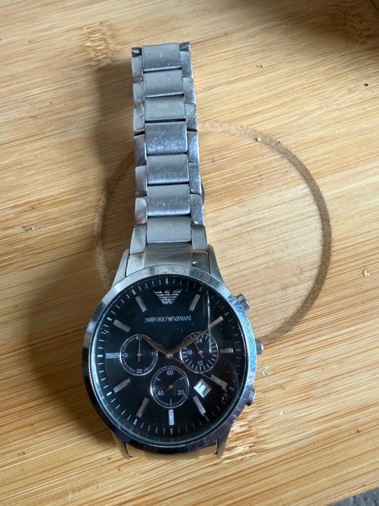 image for Emporio Armani Silver Watch - Good Condition
