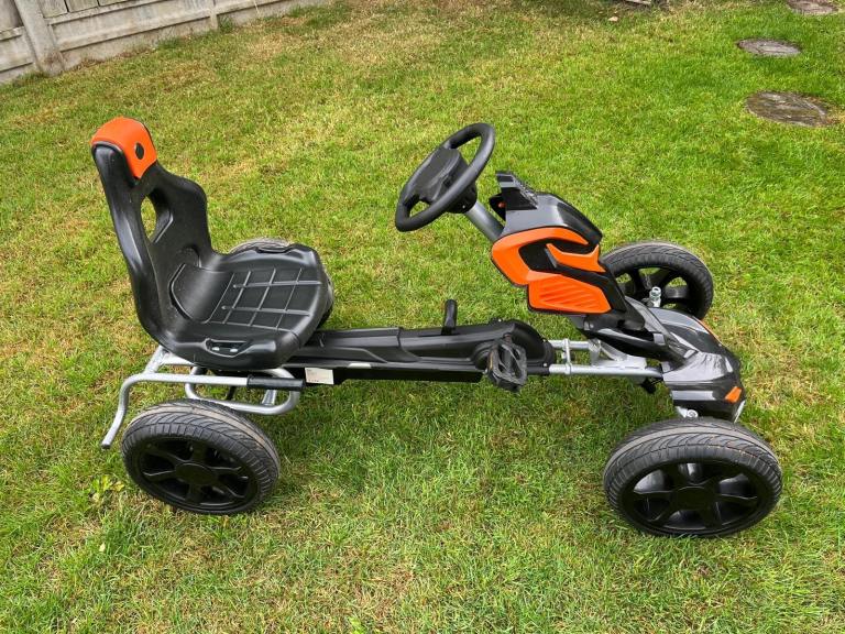 Kids Pedal Go-Kart - Orange and Black, Good Condition