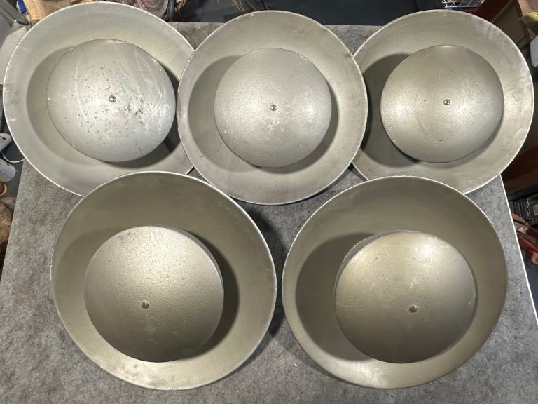 Vintage Grampian Metal PA Diffuser Speakers – Mid-Century Industrial UFO Design