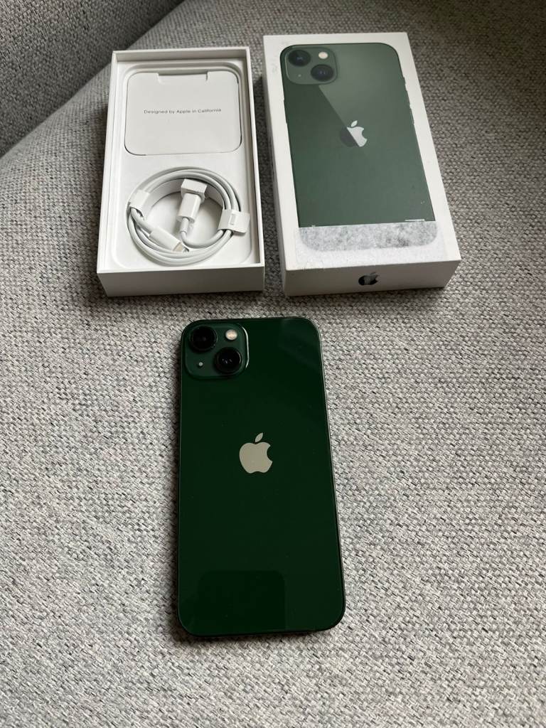 iphone 13 128 gb dark green unlocked Battery health %95 Fully working