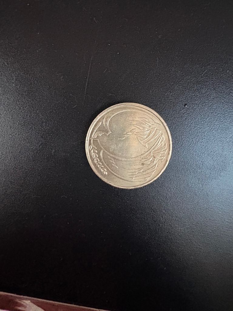 1945 two pound £2 coin Dove of peace In Peace Goodwill 50 yrs end of WW2 1945