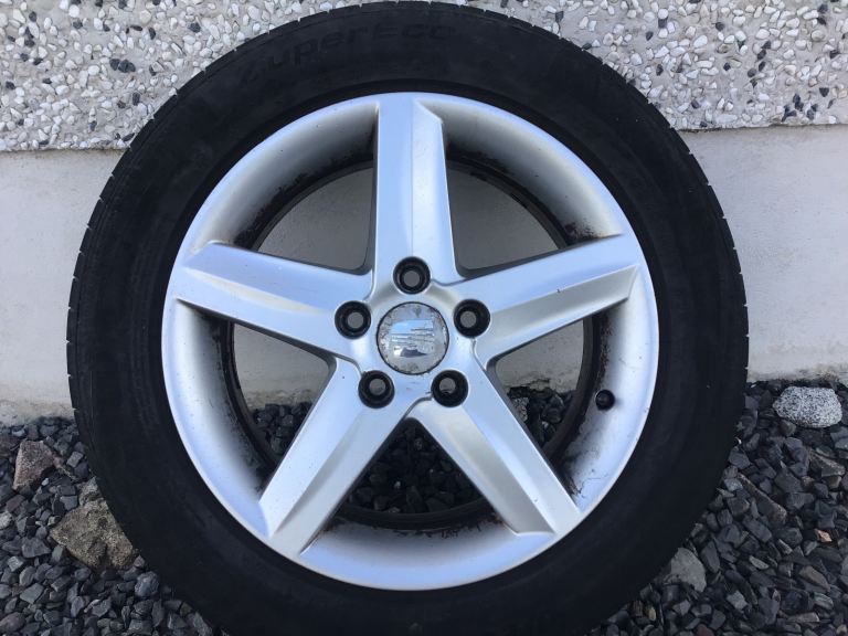16INCH 5/112 SEAT VW AUDI SKODA ALLOY WHEELS WITH TYRES FIT MOST MODELS