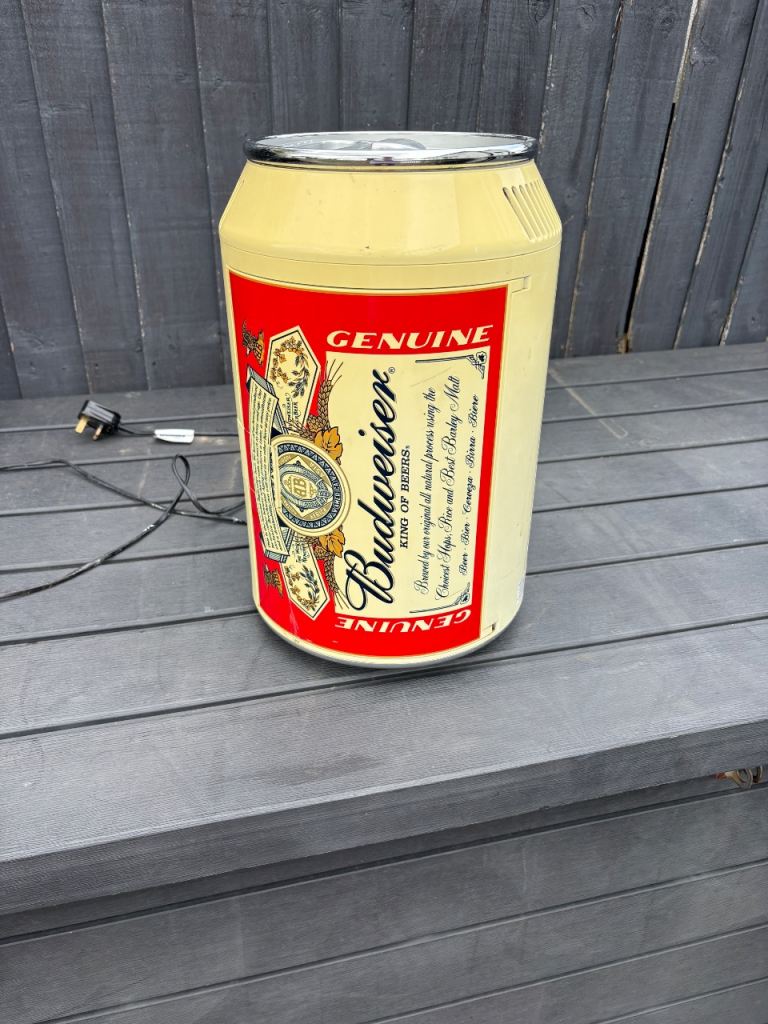 Budweiser mini fridge retro vintage