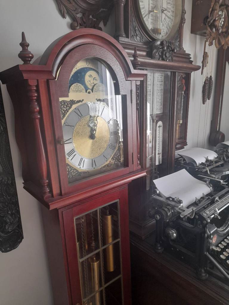 Vintage grandmother clock. 