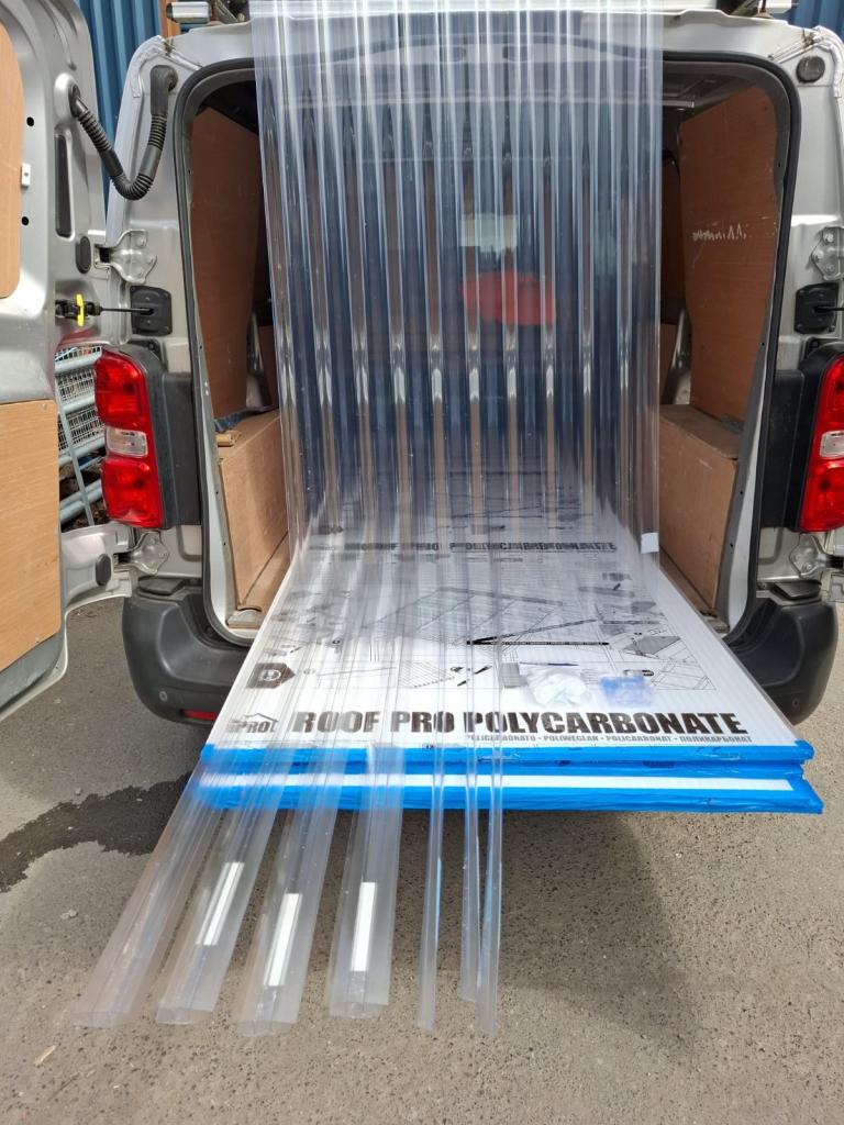 Brand-new Roofing Sheets Box Profile and corrugated see-through clear roof lights and twin wall 