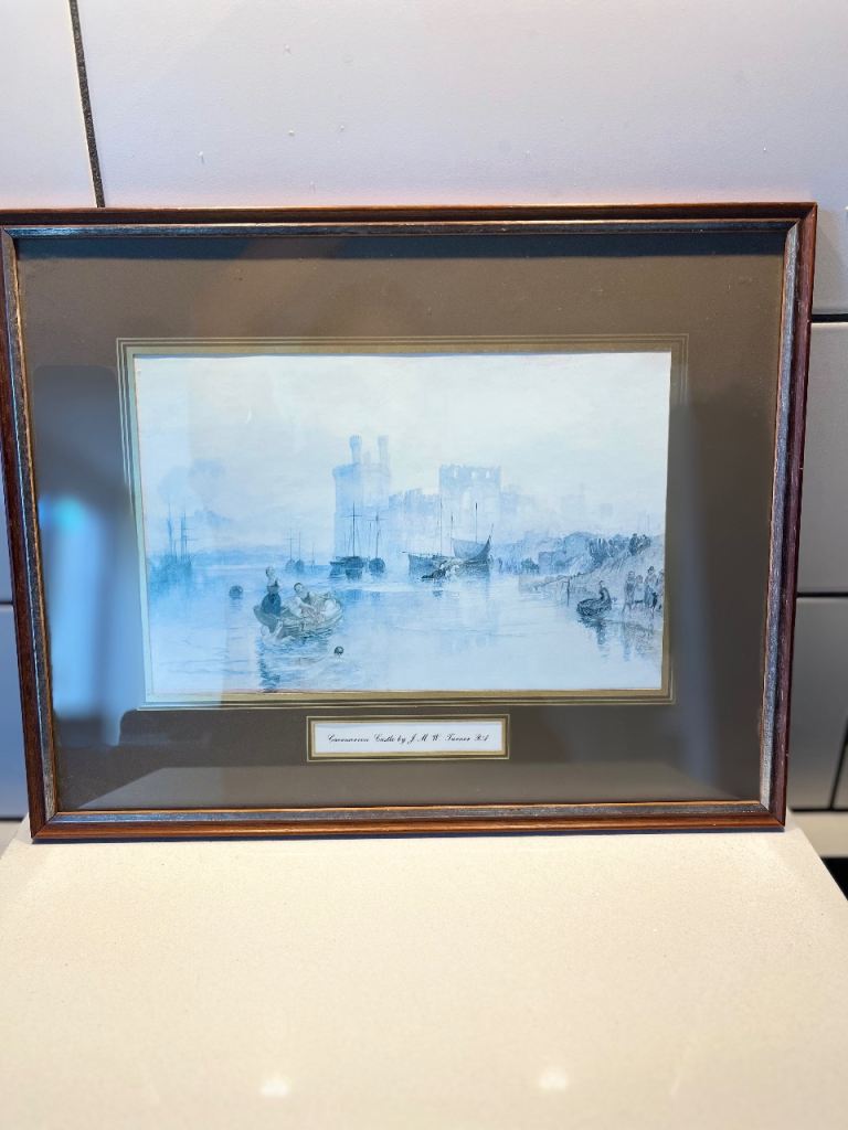 J.M.W turner print of caernarvon castle