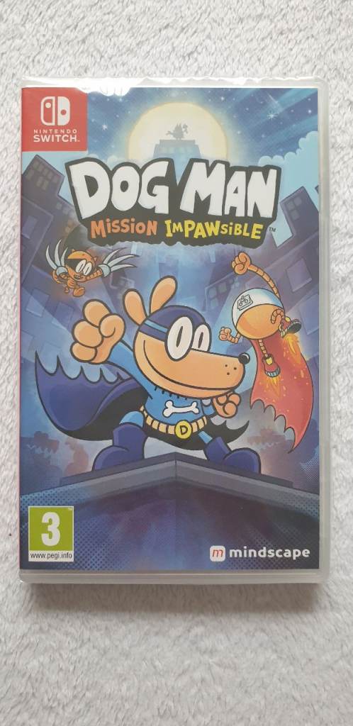 SEALED-Nintendo Switch Dog Man Mission PAWsible Video Game
