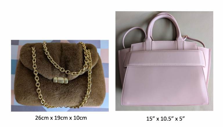 2 ladies handbags purses