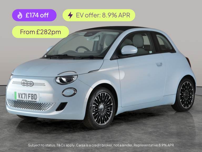 2021 Fiat 500 87kW Icon 42kWh 2dr Auto CONVERTIBLE ELECTRIC Automatic