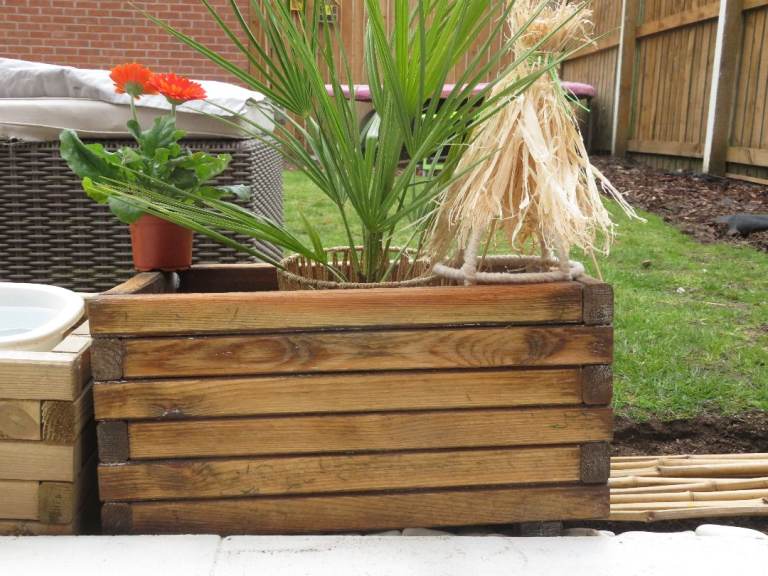 Wooden planter
