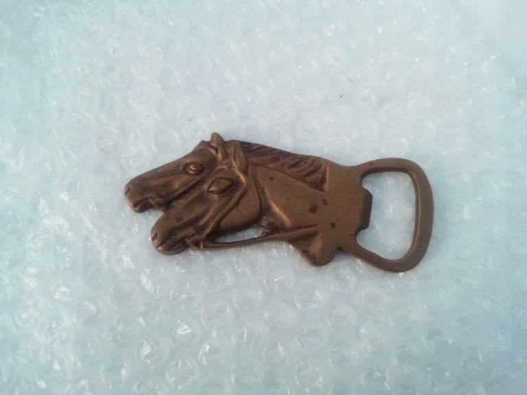 Brass horse head bottle opener - £2