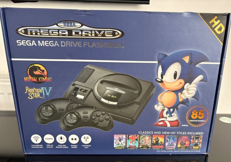 Sega Mega Drive Flashback Console with 85 Built-in Games